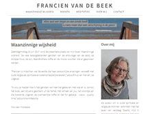 Tablet Screenshot of francienvandebeek.nl